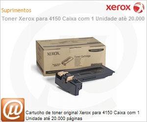 006R01276NO - Cartucho de toner original Xerox para 4150 Caixa com 1 Unidade at 20.000 pginas