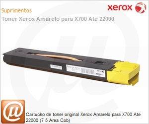 006R01382-NO - Cartucho de toner original Xerox Amarelo para X700 Ate 22000 (7 5 Area Cob)