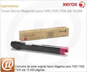 006R01401NO - Cartucho de toner original Xerox Magenta para 7425 7428 7435 at 15.000 pginas