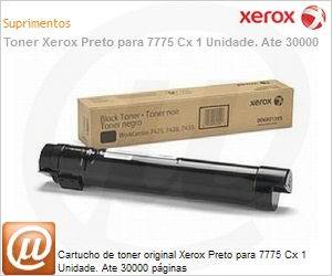 006R01403-NO - Cartucho de toner original Xerox Preto para 7775 Cx 1 Unidade. Ate 30000 pginas