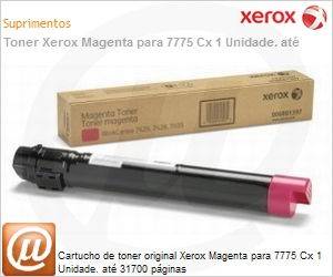 006R01405NO - Cartucho de toner original Xerox Magenta para 7775 Cx 1 Unidade. at 31700 pginas