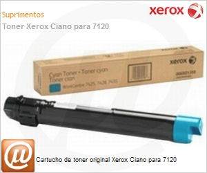 006R01464-NO - Cartucho de toner original Xerox Ciano para 7120