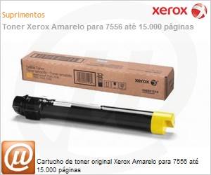 006R01518NO - Cartucho de toner original Xerox Amarelo para 7556 at 15.000 pginas 