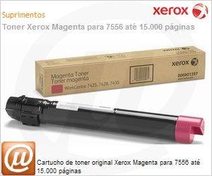 006R01519-NO - Cartucho de toner original Xerox Magenta para 7556 at 15.000 pginas