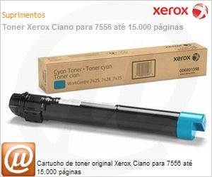 006R01520-NO - Cartucho de toner original Xerox Ciano para 7556 at 15.000 pginas