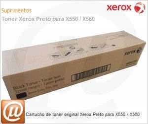 006R01529-NO - Cartucho de toner original Xerox Preto para X550 / X560