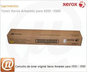 006R01530-NO - Cartucho de toner original Xerox Amarelo para X550 / X560