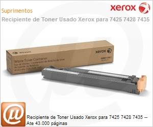 008R13061-NO - Recipiente de Toner Usado Xerox para 7425 7428 7435 -- Ate 43.000 pginas