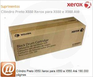 013R00663-NO - Cilindro Preto X550 Xerox para X550 e X560 At 190.000 pginas