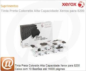 106R01127NO - Tinta Preta Colorstix Alta Capacidade Xerox para 8200 Caixa com 10 Bastes at 14000 pginas