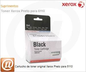 106R01203NO - Cartucho de toner original Xerox Preto para 6110