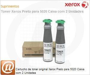 106R01277-NO - Cartucho de toner original Xerox Preto para 5020 Caixa com 2 Unidades