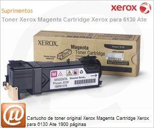 106R01279-NO - Cartucho de toner original Xerox Magenta Cartridge Xerox para 6130 Ate 1900 pginas