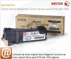 106R01279NO - Cartucho de toner original Xerox Magenta Cartucho de toner original Xerox para 6130 at 1900 pginas