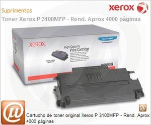 106R01379-NO - Cartucho de toner original Xerox P 3100MFP - Rend. Aprox 4000 pginas