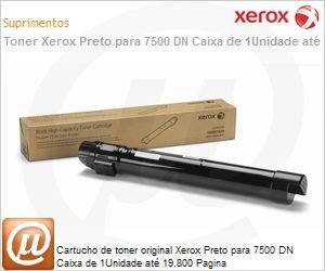 106R01446NO - Cartucho de toner original Xerox Preto para 7500 DN Caixa de 1Unidade at 19.800 Pagina