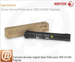 106R01573-NO - Cartucho de toner original Xerox Preto para 7800 24.000 Paginas