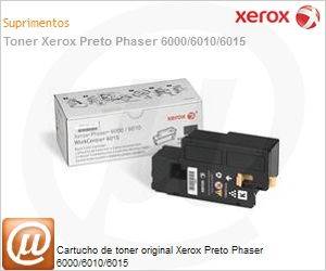 106R01634-NO - Cartucho de toner original Xerox Preto Phaser 6000/6010/6015