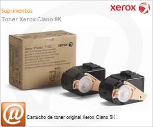 106R02609NO - Cartucho de toner original Xerox Ciano 9K