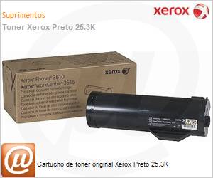 106R02732NO - Cartucho de toner original Xerox Preto 25.3K