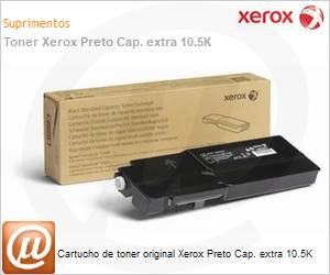 106R03532NO - Cartucho de toner original Xerox Preto Cap. extra 10.5K