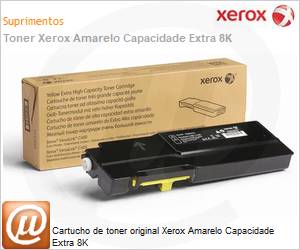 106R03533NO - Cartucho de toner original Xerox Amarelo Capacidade Extra 8K