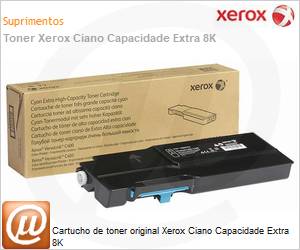 106R03534NO - Cartucho de toner original Xerox Ciano Capacidade Extra 8K