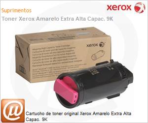 106R03886NO - Cartucho de toner original Xerox Amarelo Extra Alta Capac. 9K