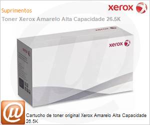 106R04084NO - Cartucho de toner original Xerox Amarelo Alta Capacidade 26.5K
