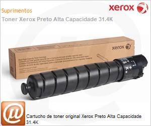 106R04085NO - Cartucho de toner original Xerox Preto Alta Capacidade 31.4K 