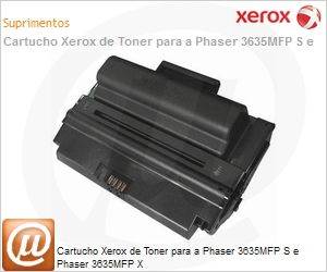 108R00796-NO - Cartucho Xerox de Toner para a Phaser 3635MFP S e Phaser 3635MFP X