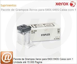 108R00813NO - Pacote de Grampos Xerox para 640X 640S Caixa com 1 Unidade at 15.000 Pagina
