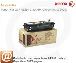 113R00195NO - Cartucho de toner original Xerox X-45251 Unidade. Capacidade: 30000 pginas