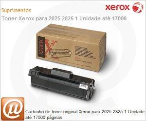 113R00443NO - Cartucho de toner original Xerox para 2025 2825 1 Unidade at 17000 pginas