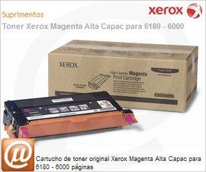 113R00724NO - Cartucho de toner original Xerox Magenta Alta Capac para 6180 - 6000 pginas