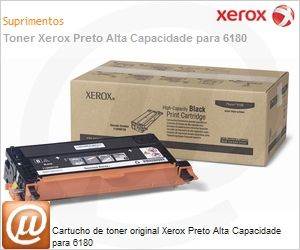 113R00726-NO - Cartucho de toner original Xerox Preto Alta Capacidade para 6180