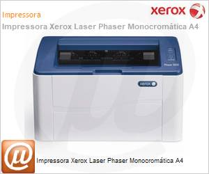 3020BIBMONO - Impressora Xerox Laser Phaser Monocromtica A4 