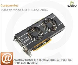 HD-687A-ZDBC - Adaptador Grfico XFX HD-687A-ZDBC ATI PCIe 1GB DDR5 256b DVI/HDMI