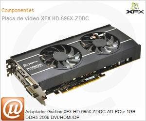 HD-695X-ZDDC - Adaptador Grfico XFX HD-695X-ZDDC ATI PCIe 1GB DDR5 256b DVI/HDMI/DP