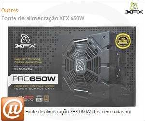 P1-650SNLB9 - Fonte de alimentao XFX 650W (Item em cadastro)