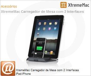 IPU-ID2-13 - XtremeMac Carregador de Mesa com 2 Interfaces iPad/iPhone