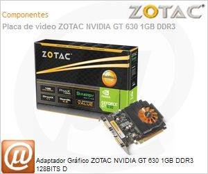 ZT-60404-10L - Adaptador Grfico ZOTAC NVIDIA GT 630 1GB DDR3 128BITS D