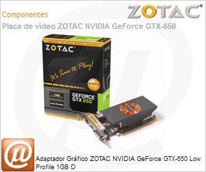 ZOTAC ZT 61008 10M Adaptador Gr fico ZOTAC NVIDIA GeForce GTX