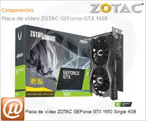 ZT-T16520F-10L - Placa de vdeo ZOTAC NVidia GEForce GTX 1650 Single 4GB