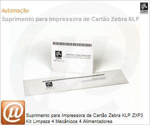 105999-301 - Suprimento para Impressora de Carto Zebra KLP ZXP3 Kit Limpeza 4 Mecnicos 4 Alimentadores