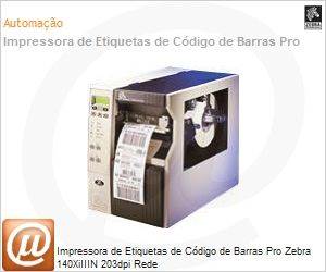 140-7A1-00000 - Impressora de Etiquetas de Cdigo de Barras Pro Zebra 140XiIIIN 203dpi Rede