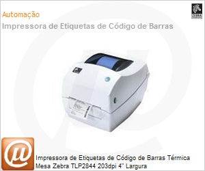 2844-10300-0001 - Impressora de Etiquetas de Cdigo de Barras Trmica Mesa Zebra TLP2844 203dpi 4" Largura