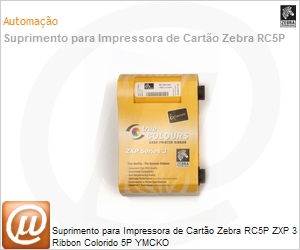 800033-840 - Ribbon Zebra ZXP 3 Colorido YMCKO 200 Imagens