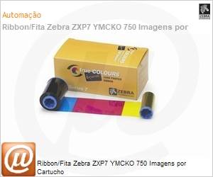 800077-742BR - Ribbon/Fita ZebraZXP7 YMCKO 750 Imagens por Cartucho