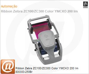 800300-250BR - Ribbon Zebra ZC100/ZC300 Color YMCKO 200 Im